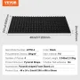 VEVOR Acoustic Foam Panels, 4 Pack 48 x 24 x 2 inches, Pyramid Designed Soundproof Wall Panels,Fire-Resistant Acoustic Panels,So
