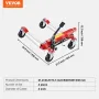 Wheel Dolly, Max Capacity 1500 Lbs Car Dolly, Car Jack Dolly Lifter with 360° Rotatable Wheels, Heavy Duty Vehicle Positioning H