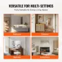 Wall Mounted Makeup Mirror, 0.15" Thick, 22" x 30" Mirror with Aluminium Alloy Frame & Explosion-Proof Film, Scratch-Resistant M
