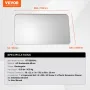 Wall Mounted Makeup Mirror, 0.15" Thick, 22" x 30" Mirror with Aluminium Alloy Frame & Explosion-Proof Film, Scratch-Resistant M