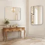 vægmonteret makeup-spejl, 0,15" tykt, 22" x 30" spejl med ramme