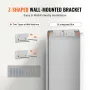 vægmonteret makeup-spejl, 0,15" tykt, 36" x 48" spejl med ramme