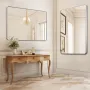 VEVOR Wall Mounted Makeup Mirror, 0.15" Thick, 36" x 48" Mirror with Aluminium Alloy Frame & Explosion-Proof Film, Scratch-Resis