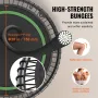 Foldbar Mini Trampolin, 40 Tommer Fitness Rebounder, Max Load
