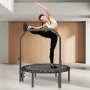 VEVOR Foldable Mini Trampoline, 40 Inch Fitness Rebounder, Max Load 330lbs Exercise Trampoline, Stable & Quiet Trampoline with 4