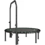 VEVOR Foldable Mini Trampoline, 40 Inch Fitness Rebounder, Max Load 330lbs Exercise Trampoline, Stable & Quiet Trampoline with 4