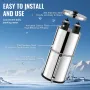 Gravity-fed Water Filter System, 2.25G 304 Stainless-Steel Countertop System, Water Filtration System, Reduces Lead and up to 99