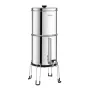 VEVOR Gravity-fed Water Filter System, 2.25G 304 Stainless-Steel Countertop Water Filtration System, Reduces Lead and up to 99% 