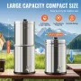 VEVOR Gravity-fed Water Filter System, 2.25G 304 Stainless-Steel Countertop System, Water Filtration System, Reduces Lead and up