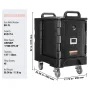 isoleret madkasseholder, 81 Qt varmeboks til catering