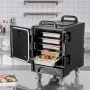 Insulated Food Pan Carrier, 81 Qt Hot Box for Catering, Food Box Carrier with Double Buckles, Front Loading Food Warmer with Han