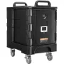 VEVOR Insulated Food Pan Carrier, 81 Qt Hot Box for Catering, Food Box Carrier with Double Buckles, Front Loading Food Warmer wi
