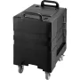 Insulated Food Pan Carrier, 81 Qt Hot Box for Catering, Food Box Carrier with Double Buckles, Front Loading Food Warmer with Han