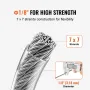 Wire Rope Kit, 1/8" 100 ft 304 rustfrit stålkabel med 59