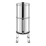 Gravity-fed Water Filter System, 2.25G 304 Stainless-Steel Countertop System, Water Filtration System, Reduces Lead and up to 99