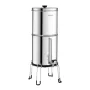 VEVOR Gravity-fed Water Filter System, 2.25G 304 Stainless-Steel Countertop System, Water Filtration System, Reduces Lead and up