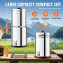 VEVOR Gravity-fed Water Filter System, 2.25G 304 Stainless-Steel Countertop Water Filtration System, Reduces Lead and up to 99% 