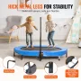 VEVOR børnetrampolin, 56x36 tommer indendørs udendørstrampolin, foldbar minitrampolin med håndtag, rebounder-trampolin til Todd
