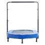 VEVOR børnetrampolin, 56x36 tommer indendørs udendørstrampolin, foldbar minitrampolin med håndtag, rebounder-trampolin til Todd