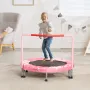 36" Kids Trampoline, 3FT Indoor Outdoor Trampoline, Foldable Mini Trampoline with Handle, Rebounder Trampoline for Toddlers, Bir