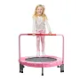 36" Kids Trampoline, 3FT Indoor Outdoor Trampoline, Foldable Mini Trampoline with Handle, Rebounder Trampoline for Toddlers, Bir
