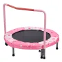 36" Kids Trampoline, 3FT Indoor Outdoor Trampoline, Foldable Mini Trampoline with Handle, Rebounder Trampoline for Toddlers, Bir