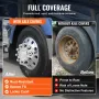 VEVOR Rear Front Axle Wheel Covers, Dome Axle Cover for Semi Truck, ABS Rust-Resistant Lug Nut Covers, Universal Fit, Installati