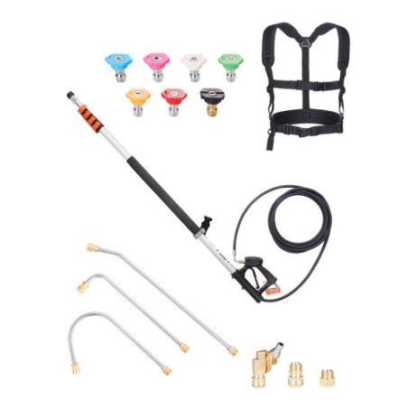 Trykskive Telescoping Wand 21 ft 4000 psi Teleskopisk spray Wand
