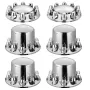 Rear Front Axle Wheel Covers, Dome Axle Cover for Semi Truck, ABS Rust-Resistant Lug Nut Covers, Universal Fit, Installation Too