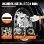 Front Axle Wheel Covers, Dome Axle Cover for Semi Truck, ABS Electroplate Rust-Resistant Lug Nut Covers, Universal Fit, Installa
