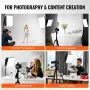 Softbox Lighting Kit 40x40 cm / 16x16 tommer 3000-6500K