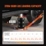 Air Jack, 3 Ton/6600 lbs, 1-6S Pneumatic Lifting Jack with Heightened Column & Adjustable Handle, Compact, Easy-to-Lift & Space-