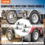 Rear Axle Wheel Covers, Dome Axle Cover for Semi Truck, ABS Electroplate Rust-Resistant Lug Nut Covers, Universal Fit, Installat