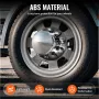 VEVOR Rear Axle Wheel Covers, Dome Axle Cover for Semi Truck, ABS Electroplate Rust-Resistant Lug Nut Covers, Universal Fit, Ins