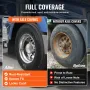 Rear Axle Wheel Covers, Dome Axle Cover for Semi Truck, ABS Electroplate Rust-Resistant Lug Nut Covers, Universal Fit, Installat
