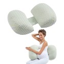 Pregnancy Wedge Pillow W Shape Pregnant Maternity Pillow Soft & Breathable