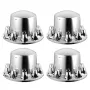 VEVOR Rear Axle Wheel Covers, Dome Axle Cover for Semi Truck, ABS Electroplate Rust-Resistant Lug Nut Covers, Universal Fit, Ins