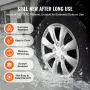 Wheel Rim Cover Hubcaps, 16 in Diameter, Sturdy & Durable Scratch-Resistant Hubcap with Snap & Valve Nozzle Hole, ABS & PC Hubca