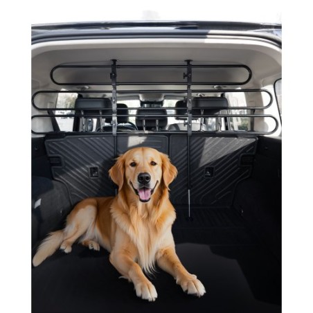 Dog Car Barrier Metal Adjustable Pet Barrier Universal-Fit Pet Divider