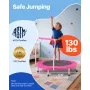 VEVOR 36" børnetrampolin, 3FT indendørs udendørstrampolin, foldbar minitrampolin med håndtag, rebounder-trampolin til småbørn