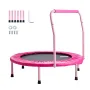 VEVOR 36" børnetrampolin, 3FT indendørs udendørstrampolin, foldbar minitrampolin med håndtag, rebounder-trampolin til småbørn