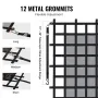 Cargo Net, 72 in x 57 in, Heavy Duty Truck Cargo Net for Truck Bed, 4 Adjustable Straps with Carabiners & S-Hooks, Wear-resistan