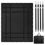 Cargo Net, 72 in x 57 in, Heavy Duty Truck Cargo Net for Truck Bed, 4 Adjustable Straps with Carabiners and Rubber Coated Hooks,