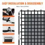 Cargo Net, 120 in x 105 in, Heavy Duty Truck Cargo Net til