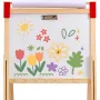 VEVOR Art Easel for Kids, 3-in-1 Wooden Double-Sided Kid's Art Easel with Magnetic Whiteboard, Chalkboard & Paper Roll, Adjustab