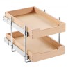 2Tier Pull Cabinet Organizer Soft Close Slideout Wood skuffe 14 "W X 21" D