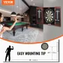 Dartboard and Cabinet Set, Ready-to-Play Bundle Official Size Dartboard Cabinet, Steel Tip Dart Hideaway Cabinet, Features Easy 