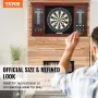 VEVOR Dartboard and Cabinet Set, Ready-to-Play Bundle Official Size Dartboard Cabinet Set, Steel Tip Dart Cabinet, Features Easy