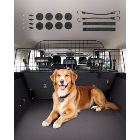 Dogbilbarriere 38 "-66.3" Justerbar Pet Divider Gate til lastområde