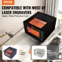 lasergraveringskabinet, 800 x 800 x 500 mm (31,5 x 31,5 x